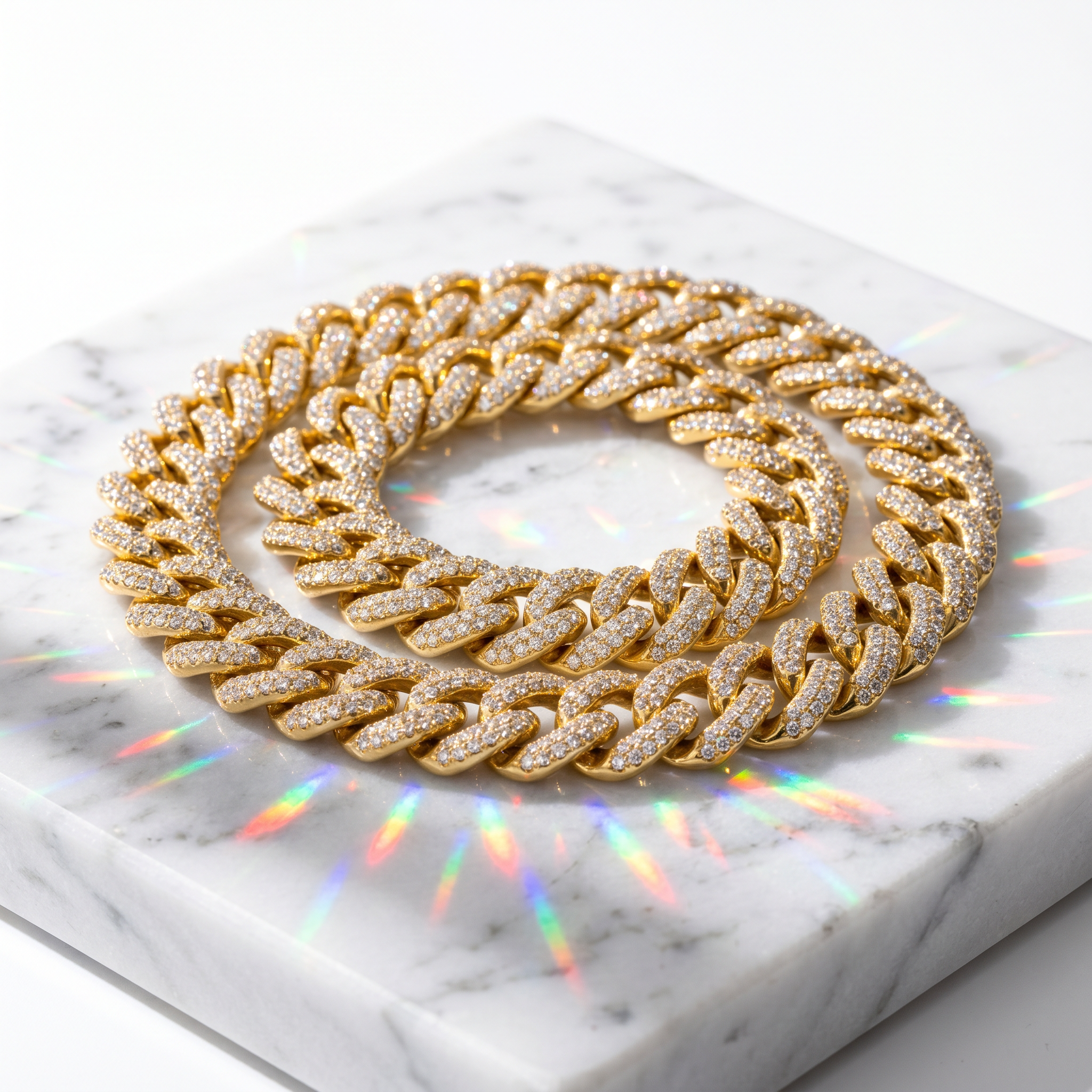 Iced Out Cuban Link Chain